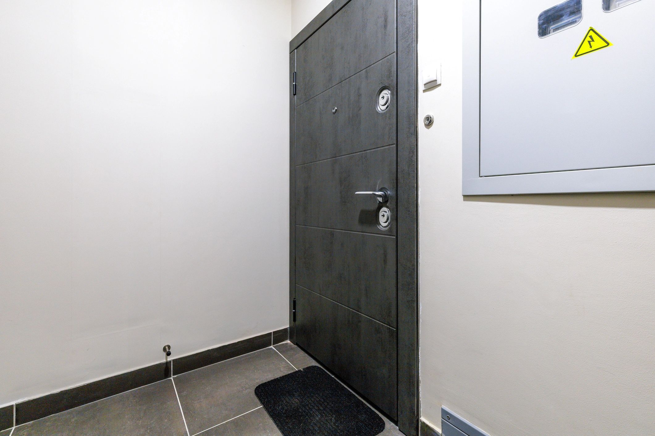 Secure modern entry door for final call to action