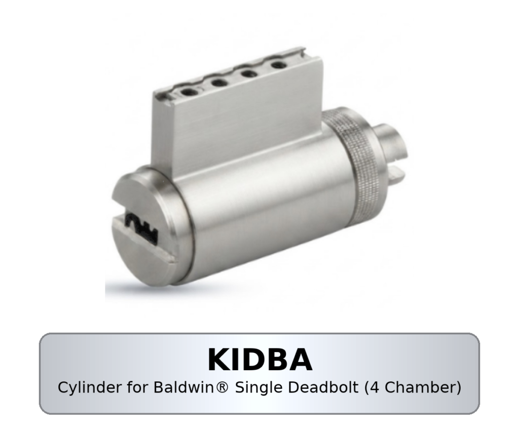 Mul-T-Lock KIDBA cylinder for Baldwin single deadbolt (4 chamber)