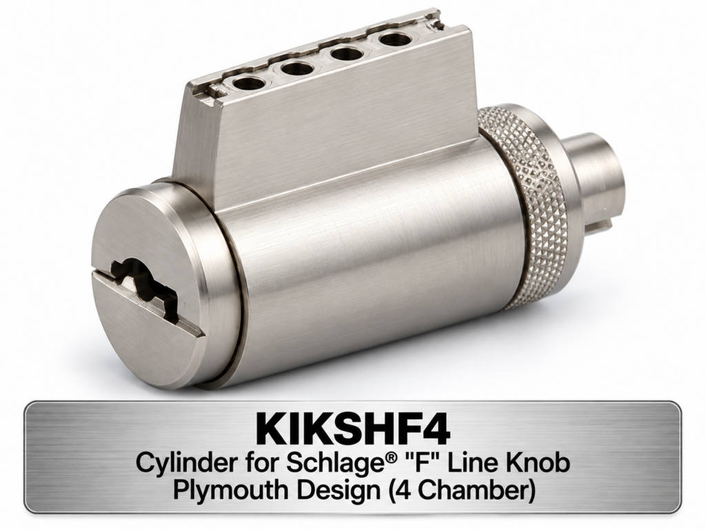 Mul-T-Lock KIKSHF4 cylinder for Schlage F Line knob (4 chamber)
